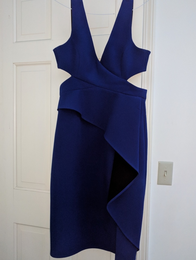 Cobalt blue cocktail dress